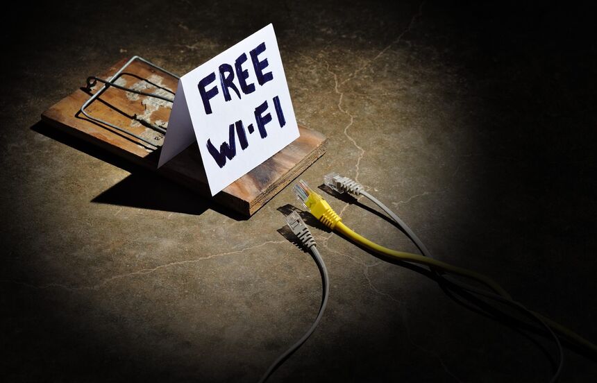 Avoid free Wi-Fi connections