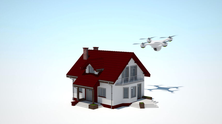 Home security using drones