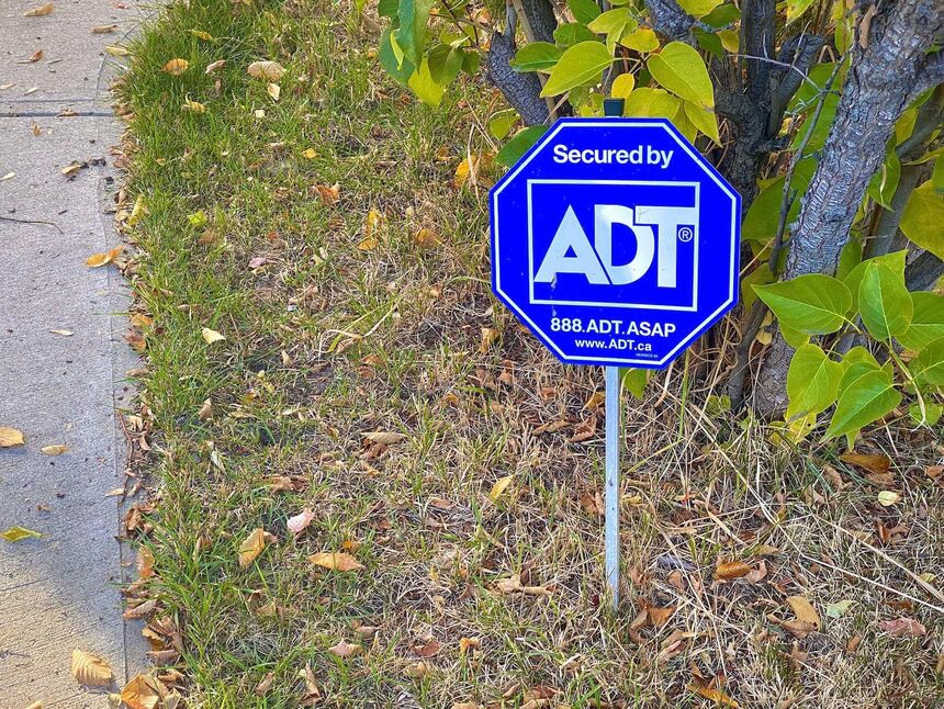 Home security yard signs